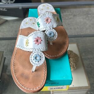 Jack Rodger Bianca sandal; pastel
